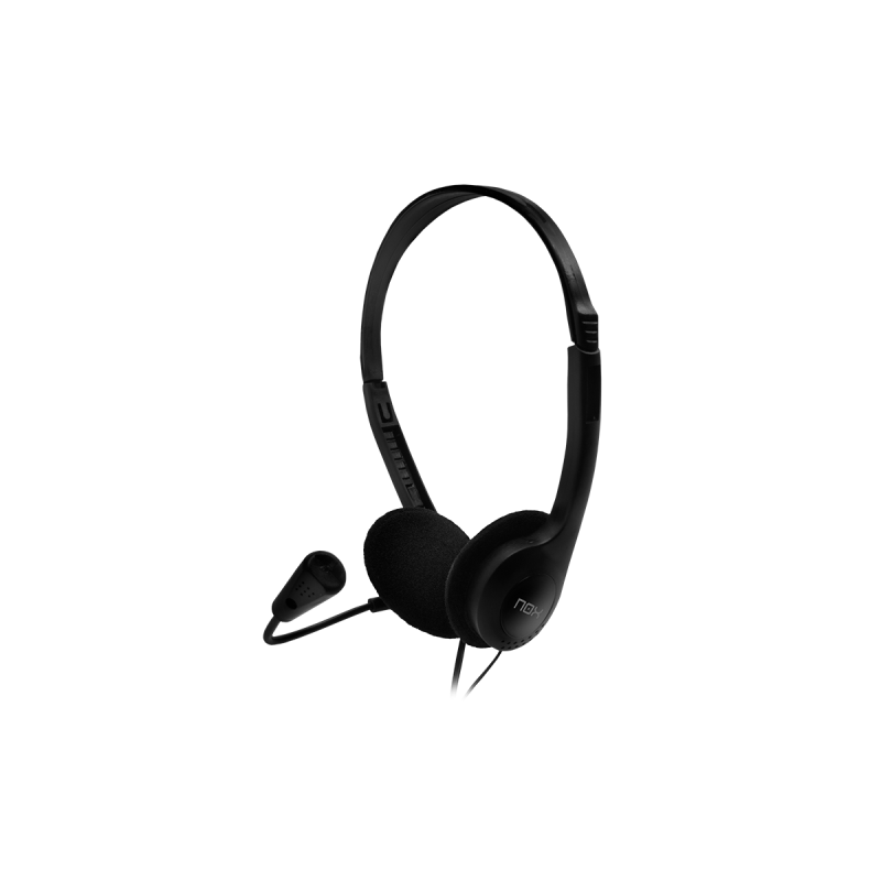 NOX Voice One Auriculares Alámbrico Diadema Llamadas/Música Negro
