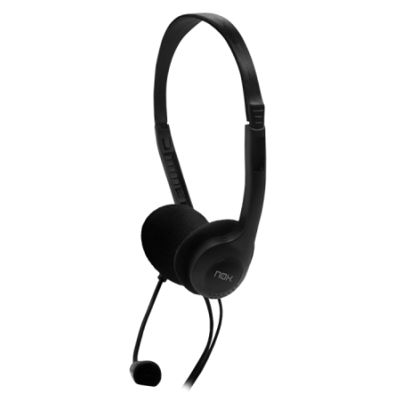 NOX Voice One Auriculares Alámbrico Diadema Llamadas/Música Negro