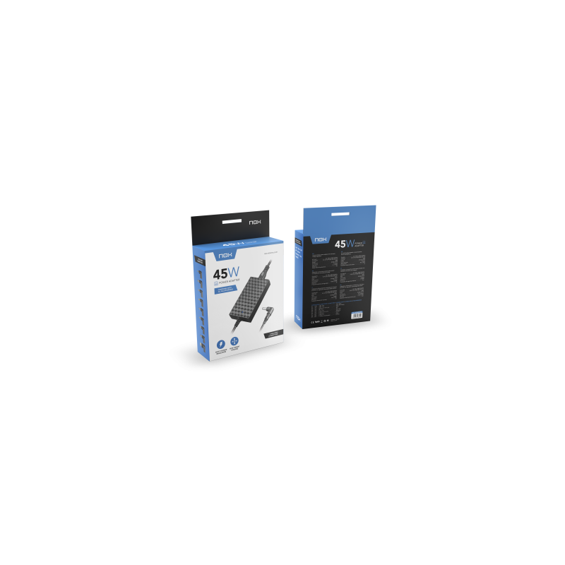 NOX NXPWR45NB adaptador e inversor de corriente Interior 45 W Negro