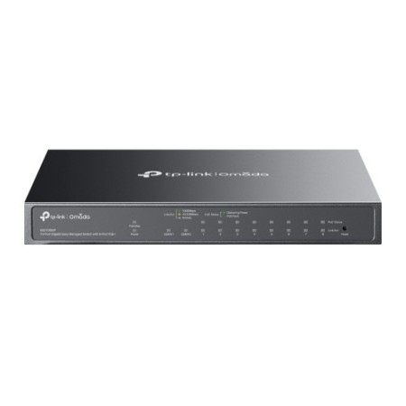 TP-Link Omada ES210GMP switch Gestionado Gigabit Ethernet (10/100/1000) Energía sobre Ethernet (PoE) Negro
