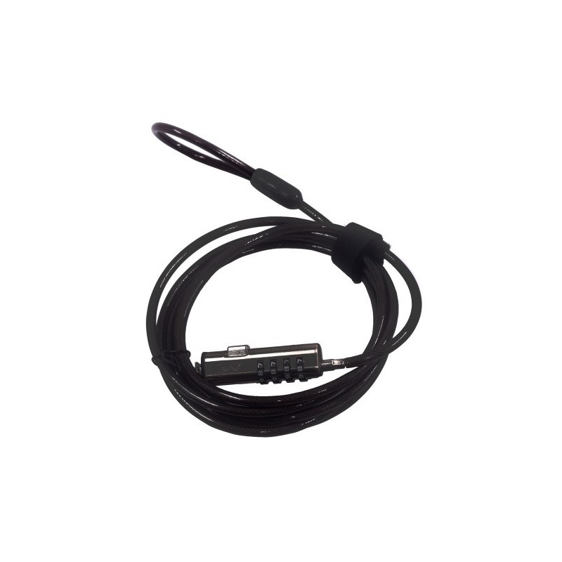 Ewent EW1238 cable antirrobo Negro 1,8 m