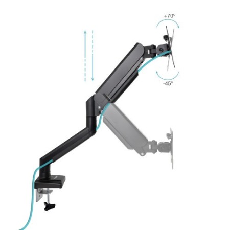 TooQ DB1334TNR-B soporte para monitor 86,4 cm (34″) Escritorio Negro