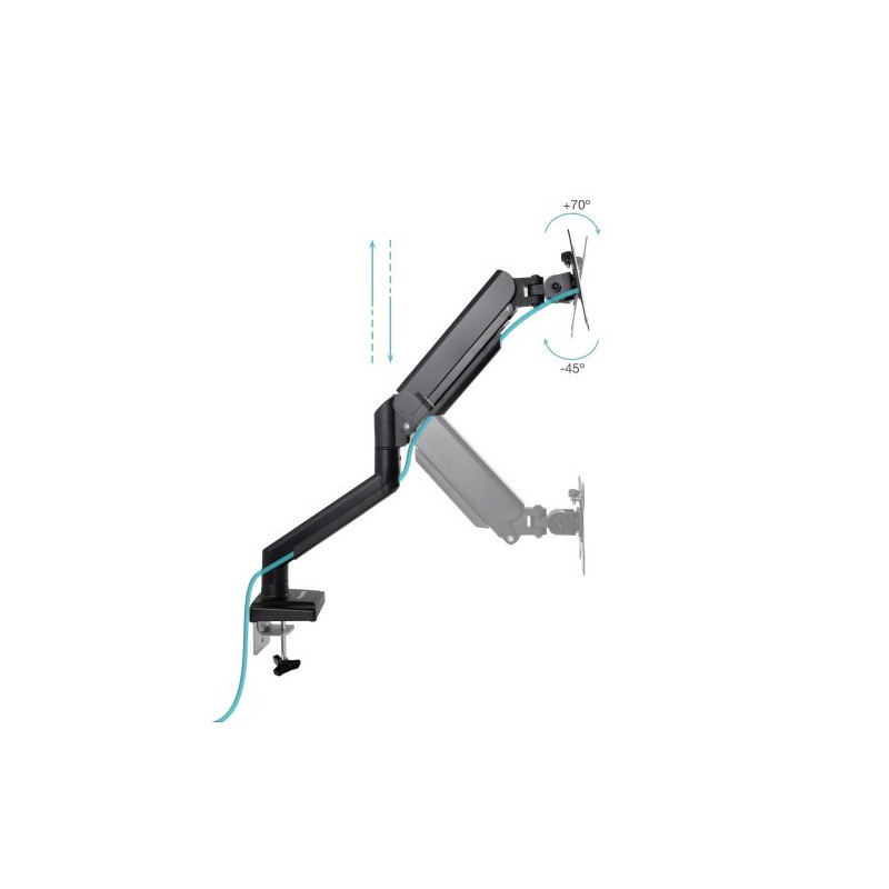 TooQ DB1334TNR-B soporte para monitor 86,4 cm (34″) Escritorio Negro