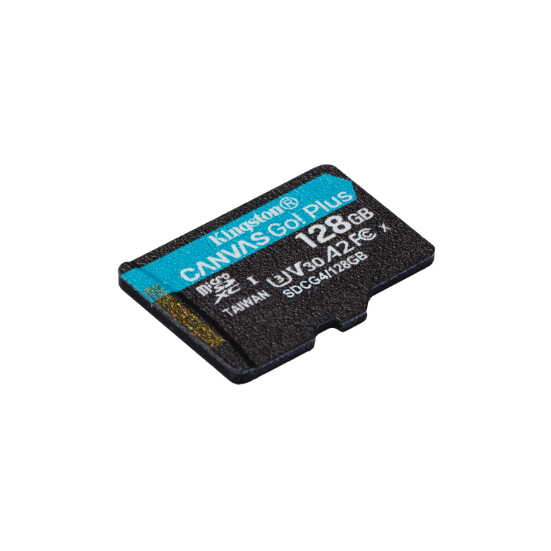 Kingston Technology 128GB microSDXC Canvas Go Plus Gen4 200R A2 U3 Paquete individual sin ADP