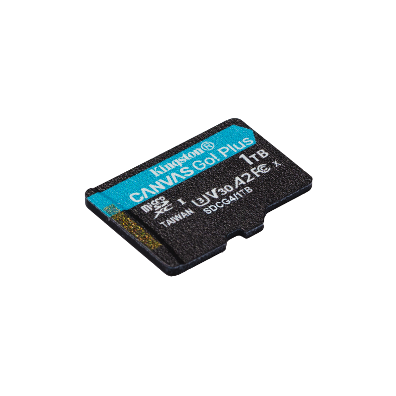 Kingston Technology Tarjeta microSDXC Canvas Go Plus Gen4 de 1 TB, 200 MB/s, A2 U3 V30 y adaptador