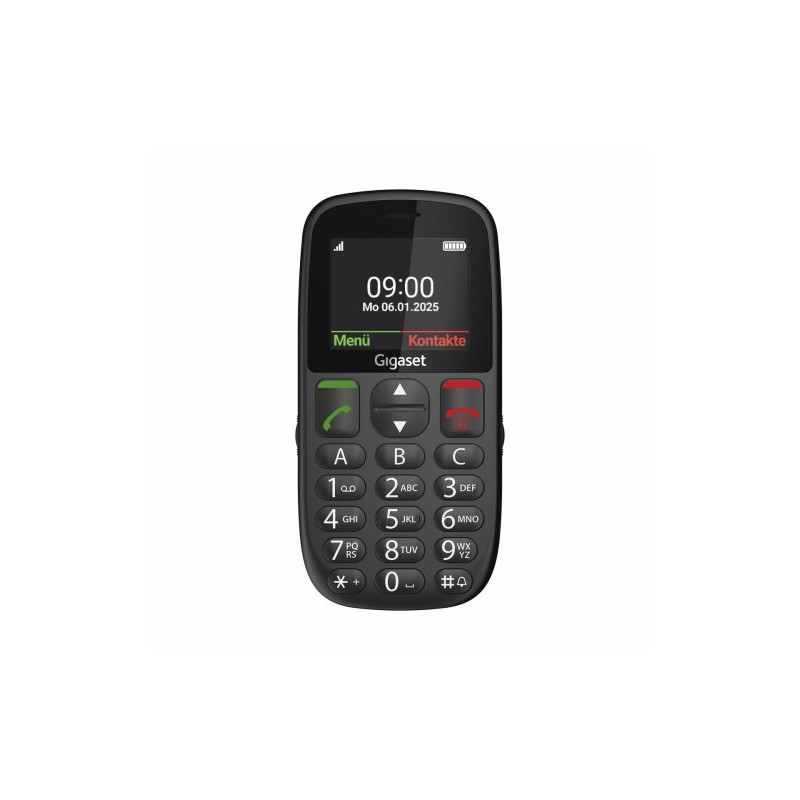 Gigaset GL395 5,59 cm (2.2″) 90 g Negro Teléfono para personas mayores