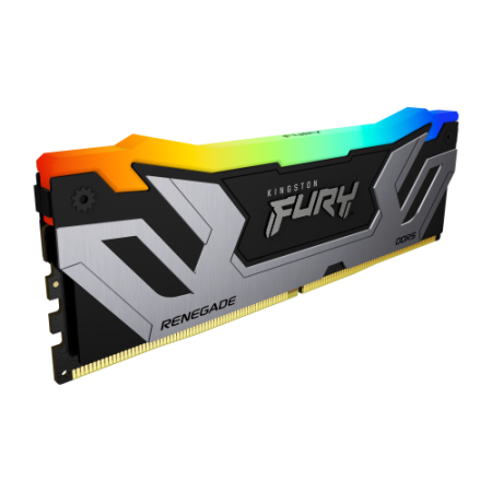 MEMORIA KINGSTON 24GB 8400MT/S DDR5 CL40 CUDIMM FURY RENEGADE RGB SILVER XMP - KF584CU40RSA-24