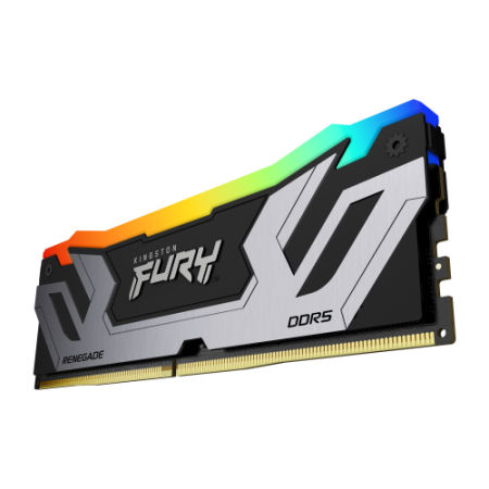 MEMORIA KINGSTON 24GB 8400MT/S DDR5 CL40 CUDIMM FURY RENEGADE RGB SILVER XMP - KF584CU40RSA-24