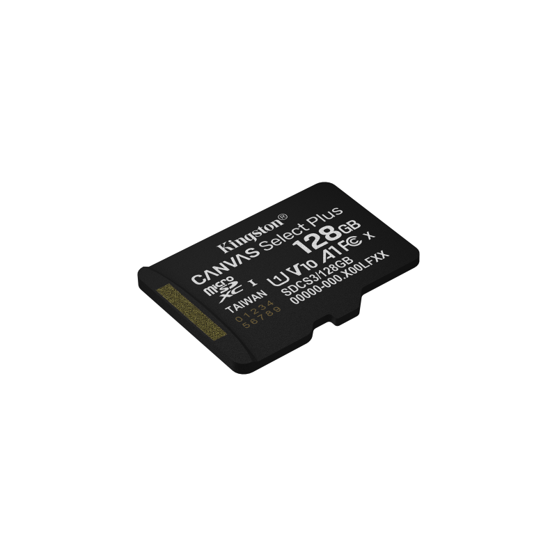 Kingston Technology 128GB microSDXC Canvas Select Plus Gen3 150MB/s A1 (Incluye adaptador de SD)