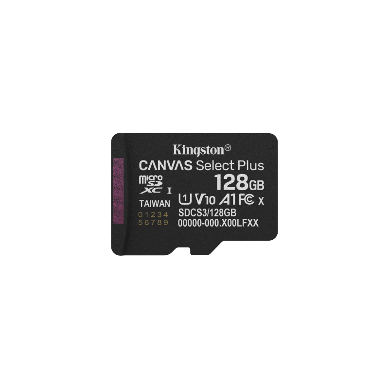 Kingston Technology 128GB micSDXC Canvas Select Plus Gen3 150R A1 (Adaptador de SD no incluido)