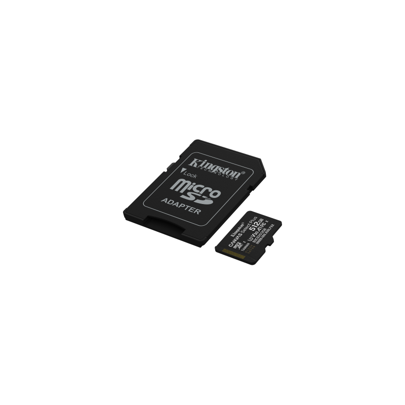 Kingston Technology 512GB microSDXC Canvas Select Plus Gen3 150MB/s A1 (Incluye adaptador de SD)