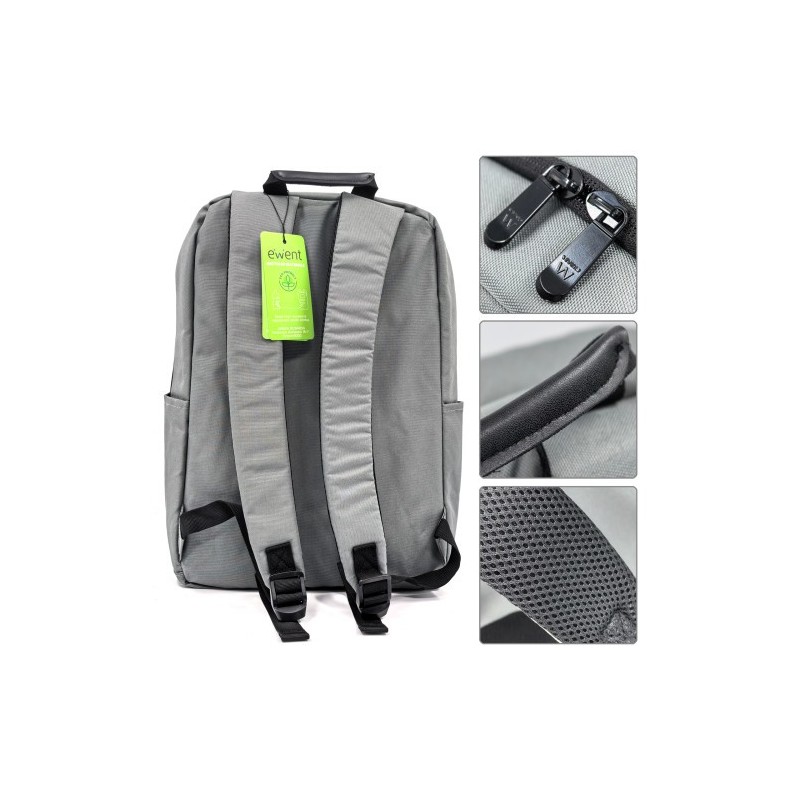 Ewent EW2538 maletines para portátil 40,9 cm (16.1″) Mochila Gris