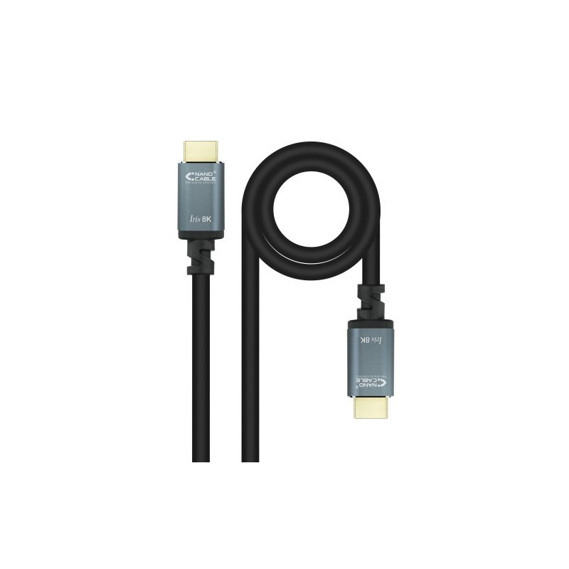 Nanocable Cable HDMI 2.1 IRIS 8K A/M-A/M, Negro, 5 Metros