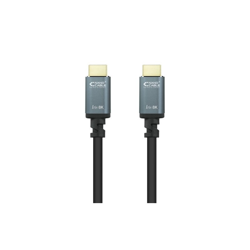 Nanocable Cable HDMI 2.1 IRIS 8K A/M-A/M, Negro, 5 Metros