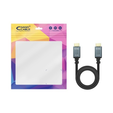Nanocable Cable HDMI 2.1 IRIS 8K A/M-A/M, Negro, 5 Metros