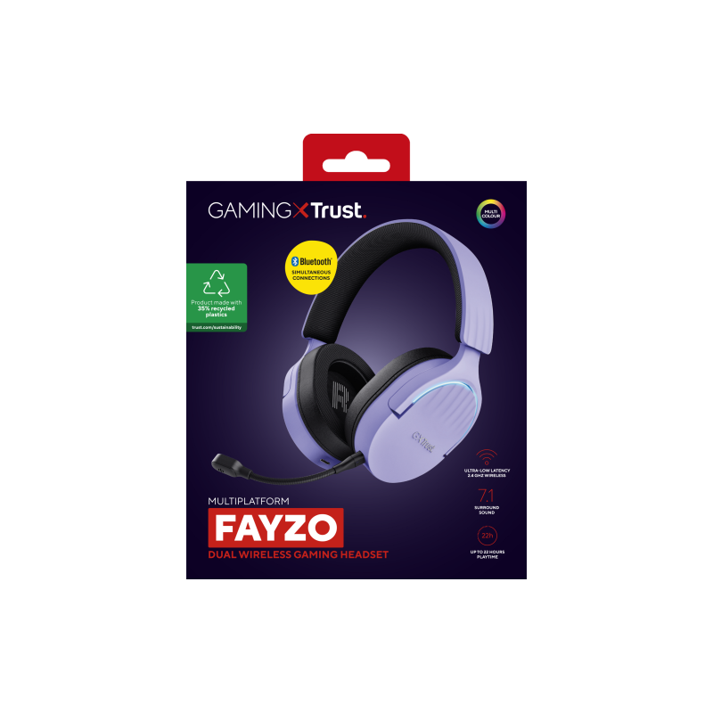 GXT491P FAYZO WIRELESS HEADSET PURPLE