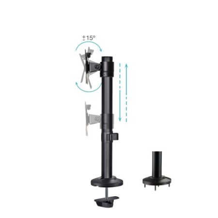 TooQ Soporte de Mesa para Pantallas 17″-32″, Color Negro