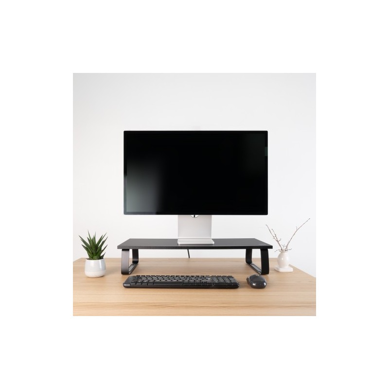 TooQ Soporte Elevador Multiusos para Monitor/Portátil, Negro