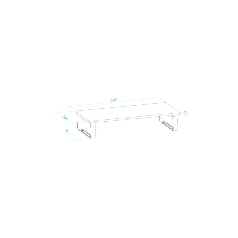 TooQ Soporte Elevador Multiusos para Monitor/Portátil, Negro