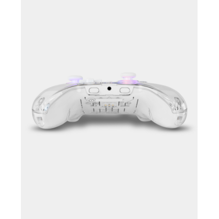 KROM KRYSTAL TRANSPARENTE , WIRELES BLUETOOTH O CABLE , COMPATIBLE PC, SWITCH, SWITCH2 , ANDROID E IOS