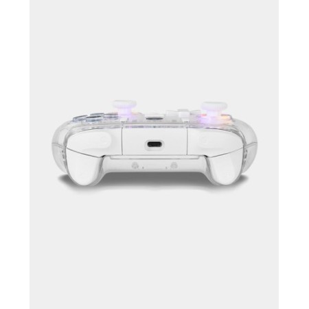 KROM KRYSTAL TRANSPARENTE , WIRELES BLUETOOTH O CABLE , COMPATIBLE PC, SWITCH, SWITCH2 , ANDROID E IOS