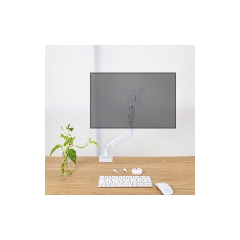 TooQ DB1334TNR-W soporte para monitor 86,4 cm (34″) Escritorio Blanco