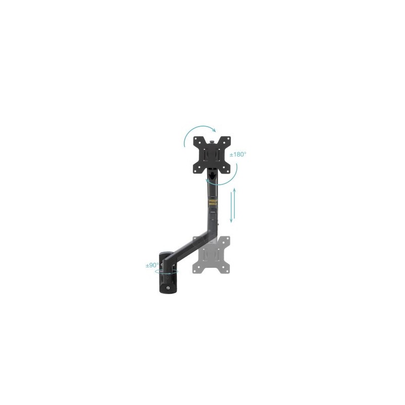 TooQ LP1334TNR-B soporte para monitor 86,4 cm (34″) Escritorio Blanco