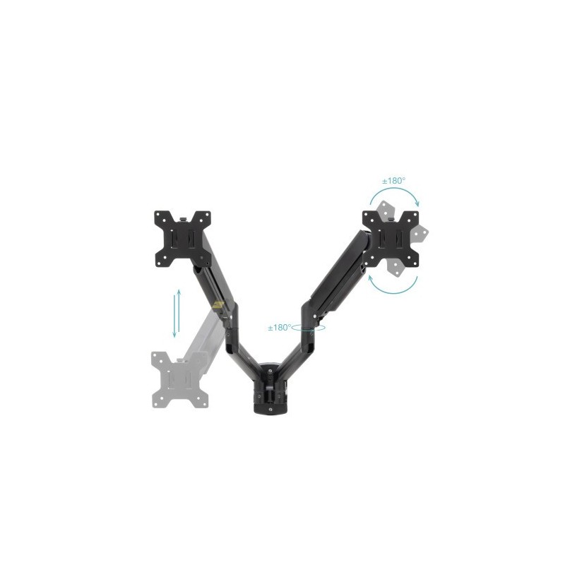 TooQ LP1434TNR-B soporte para monitor 86,4 cm (34″) Escritorio Blanco