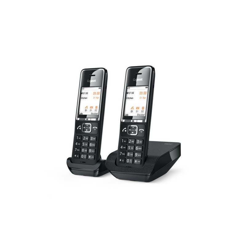 Gigaset COMFORT 550 duo Teléfono analógico Identificador de llamadas Negro