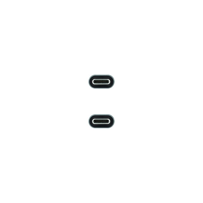Nanocable Cable USB 3.2 Gen2x2 20Gbps 5A/100W 4K/60Hz USB-C/M-USB-C/M, 2 m