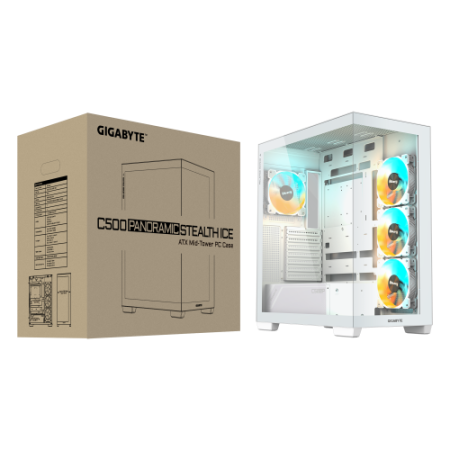 GIGABYTE C500 PANORAMIC STEALTH Midi Tower Blanco