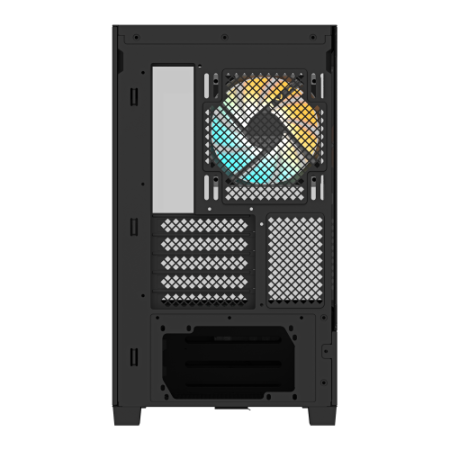 GIGABYTE C201 PANORAMIC Caja de PC – Torre Media, m-ATX, soporte para radiador de 360 mm, 3 ventiladores preinstalados, USB 3.0,