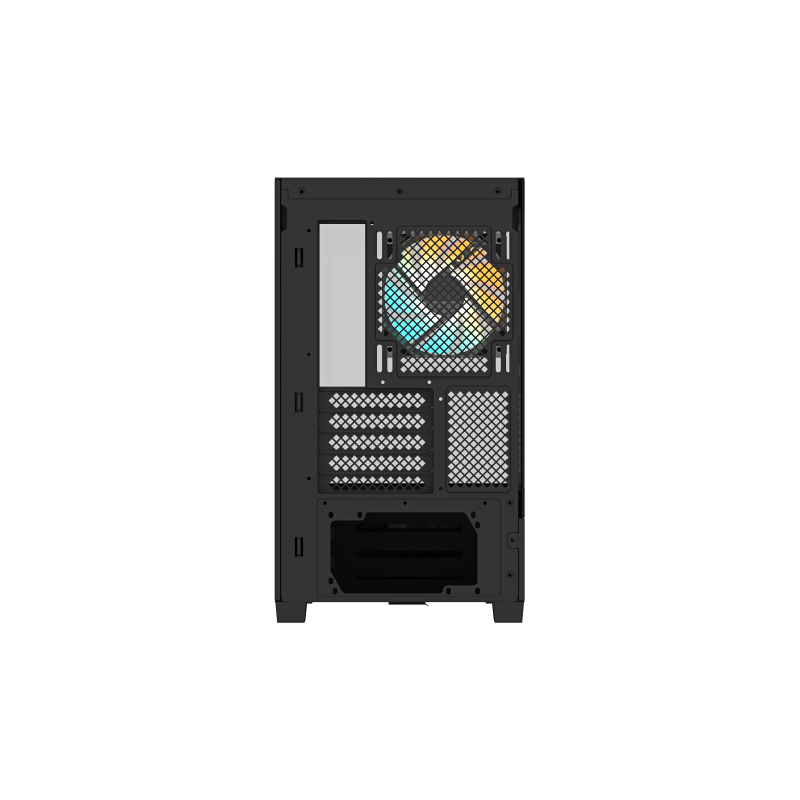 GIGABYTE C201 PANORAMIC Caja de PC – Torre Media, m-ATX, soporte para radiador de 360 mm, 3 ventiladores preinstalados, USB 3.0,