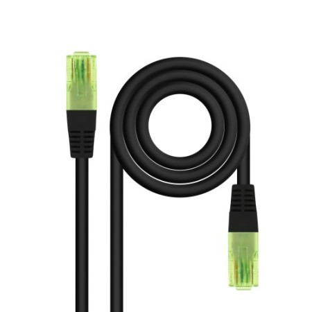 NANOCABLE CABLE RED CAT.6 UTP AWG26 CCA, NEGRO, 25 CM