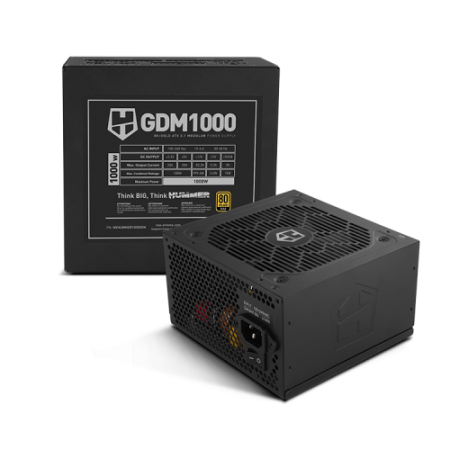 NOX Hummer GDM 1000W GOLD unidad de fuente de alimentación 20+4 pin ATX ATX Negro