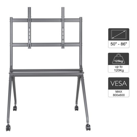 Ewent EW1542 soporte para pantalla de señalización 2,18 m (86″) Negro