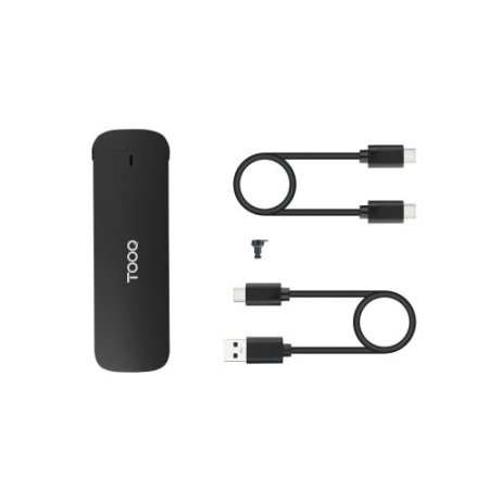 TOOQ CAJA EXTERNA M.2 NVME USB3.1 GEN2 ALUMINIO NEGRA