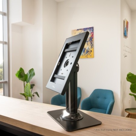 TOOQ SOPORTE MESA MARCO ANTIRROBO TABLET, NEGRO