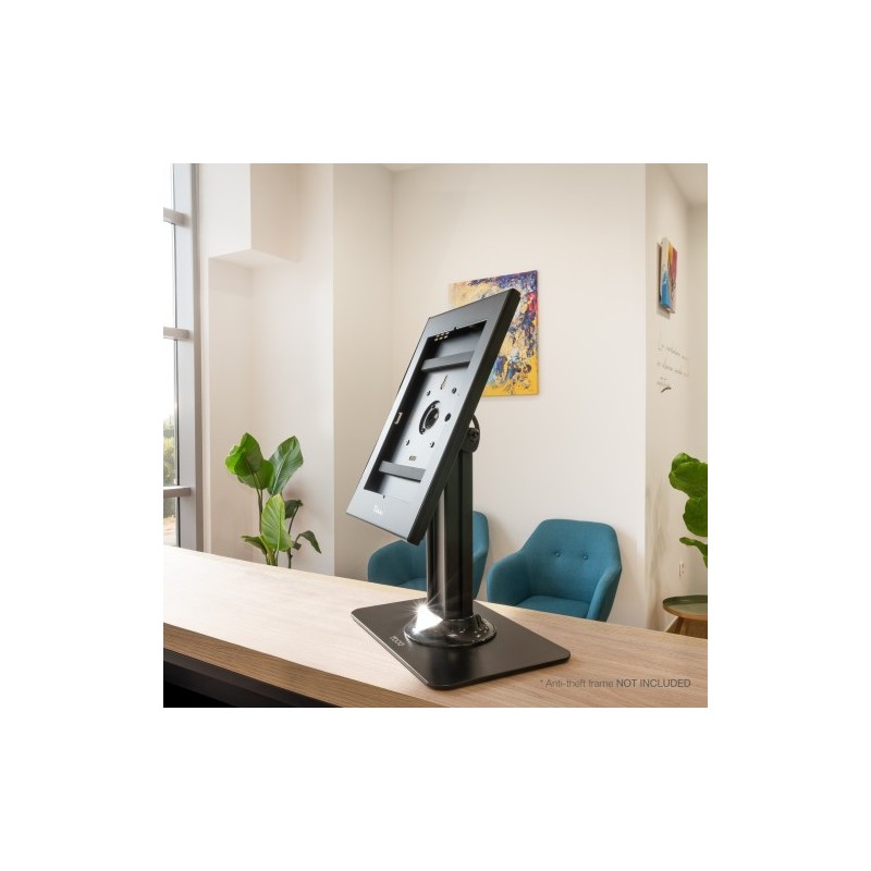 TOOQ SOPORTE MESA MARCO ANTIRROBO TABLET, NEGRO