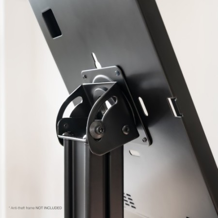 TOOQ SOPORTE MESA MARCO ANTIRROBO TABLET, NEGRO