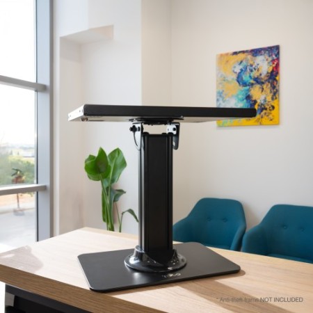 TOOQ SOPORTE MESA MARCO ANTIRROBO TABLET, NEGRO
