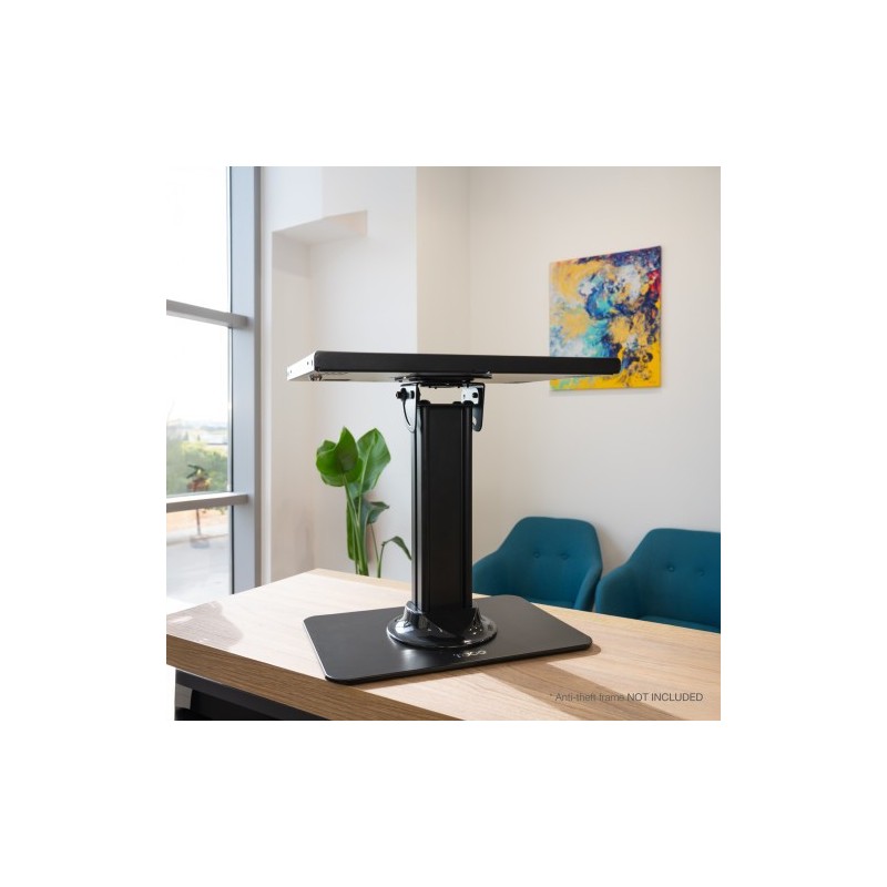 TOOQ SOPORTE MESA MARCO ANTIRROBO TABLET, NEGRO