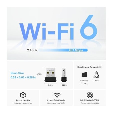 TP-Link AX300 WLAN 287 Mbit/s