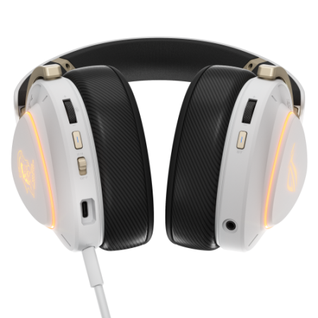 ASUS ROG Delta II-KJP Auriculares Inalámbrico y alámbrico Diadema Juego Bluetooth Negro, Blanco