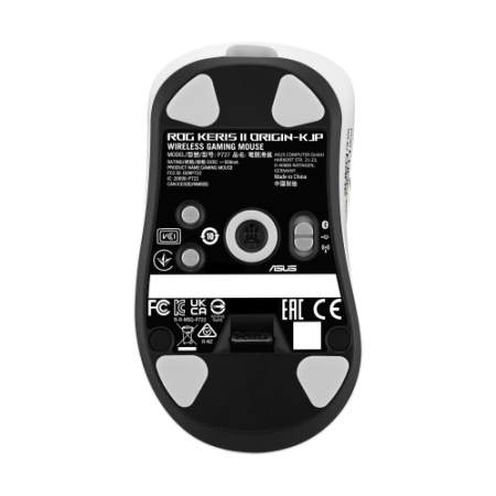 ASUS ROG Keris II Origin-KJP ratón Juego mano derecha RF Wireless + Bluetooth + USB Type-A Óptico 42000 DPI