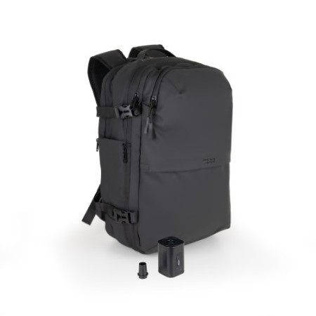 TooQ Mochila de viaje con sistema de compresión al vacío y bomba de aire
