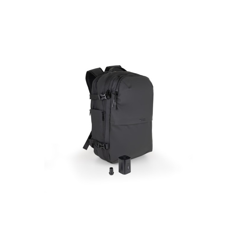 TooQ Mochila de viaje con sistema de compresión al vacío y bomba de aire