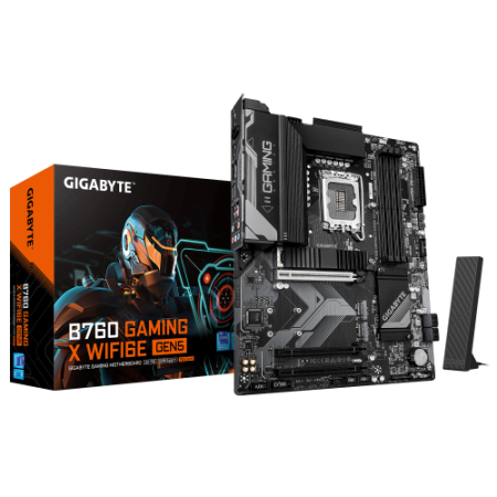 GIGABYTE B760 GAMING X WIFI6E GEN5 Placa Base – Compatible con procesadores Intel Core 14ª generación, VRM de 8+1+1 fases, hasta