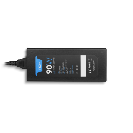 NOX NXPWR90NB adaptador e inversor de corriente Interior 90 W Negro