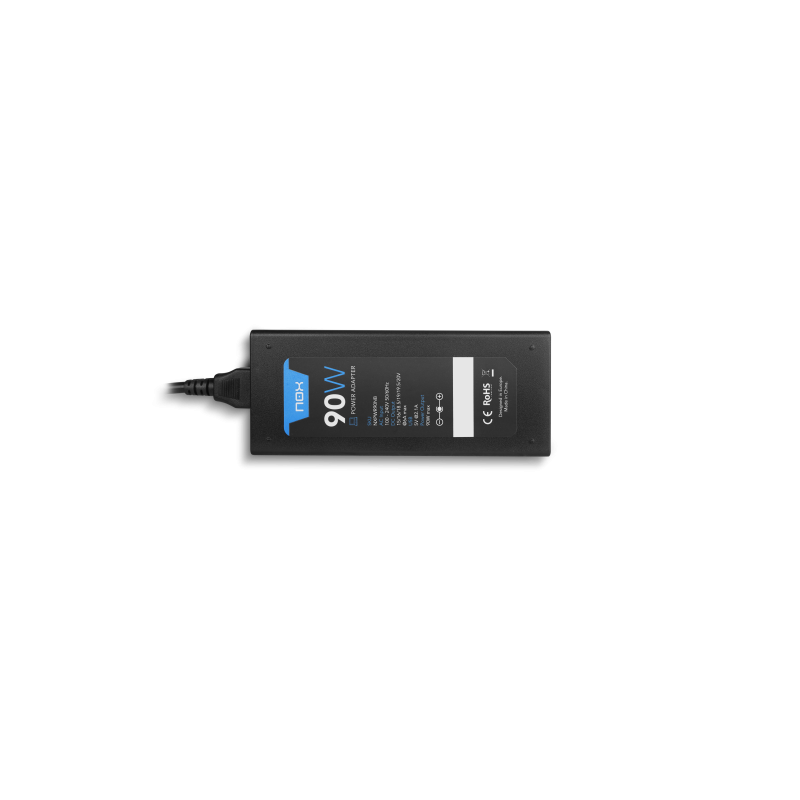 NOX NXPWR90NB adaptador e inversor de corriente Interior 90 W Negro